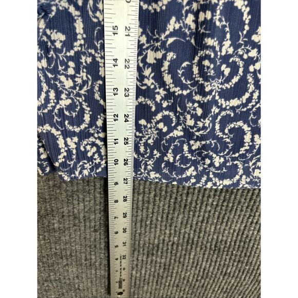 Cato Womens Bohemian Printed Blouse Size Large Cottage Core Romantic Stretch - Picture 9 of 9